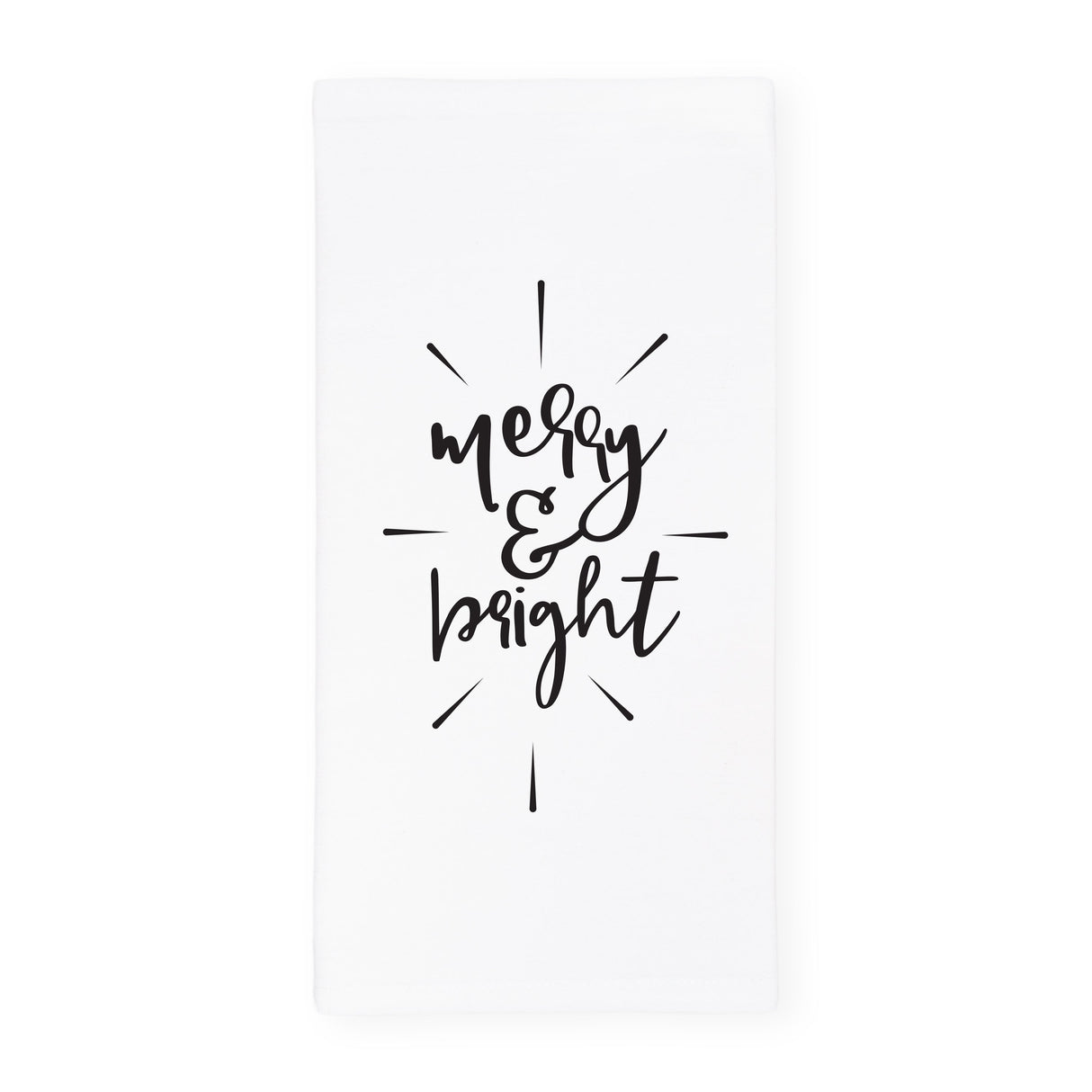 Merry and Bright Cotton Canvas Christmas Kitchen Tea Towel from The Cotton & Canvas Co.