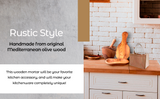 Olive Wood Rustic Mortar and Pestle from Choixe