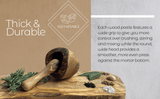 Olive Wood Rustic Mortar and Pestle from Choixe