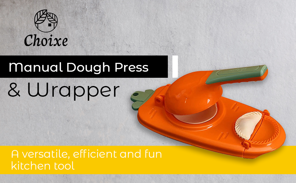 2-in-1 Manual Dough Press. Dumpling Empanada Pastries Maker from Choixe