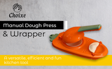 2-in-1 Manual Dough Press. Dumpling Empanada Pastries Maker from Choixe