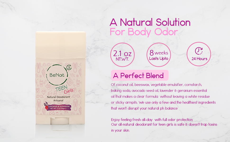 All-Natural Deodorant for Kids & Teens from BeNat