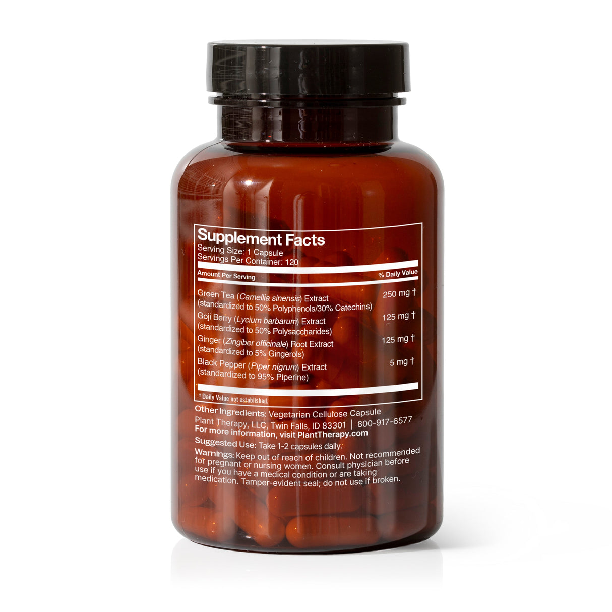 Metabolism Boost Herbal Supplement - 120 Capsules from Plant Therapy