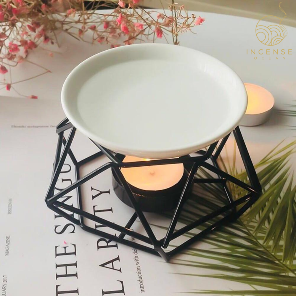 Metal Essential Oil Burner from incenseocean