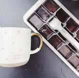 Stainless Steel Ice Cube Trays with Easy Release Handle, 2 Pack with Rack from ecozoi