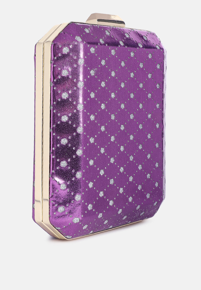 Metallic Cut Out Clutch Bag from London Rag International