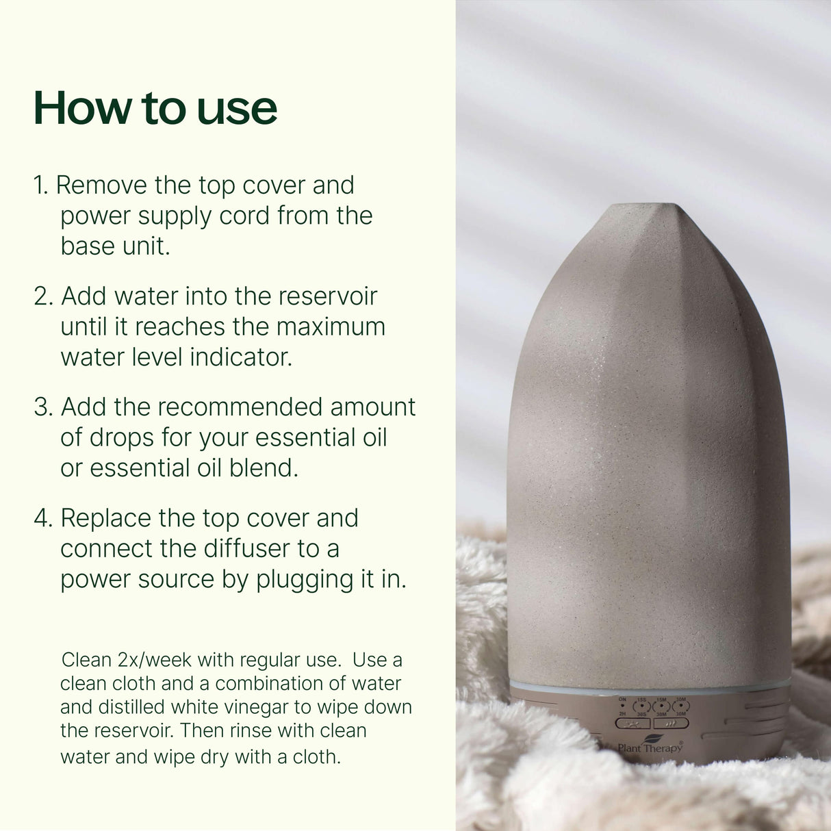 Metro Stone Diffuser- Gray from Plant Therapy