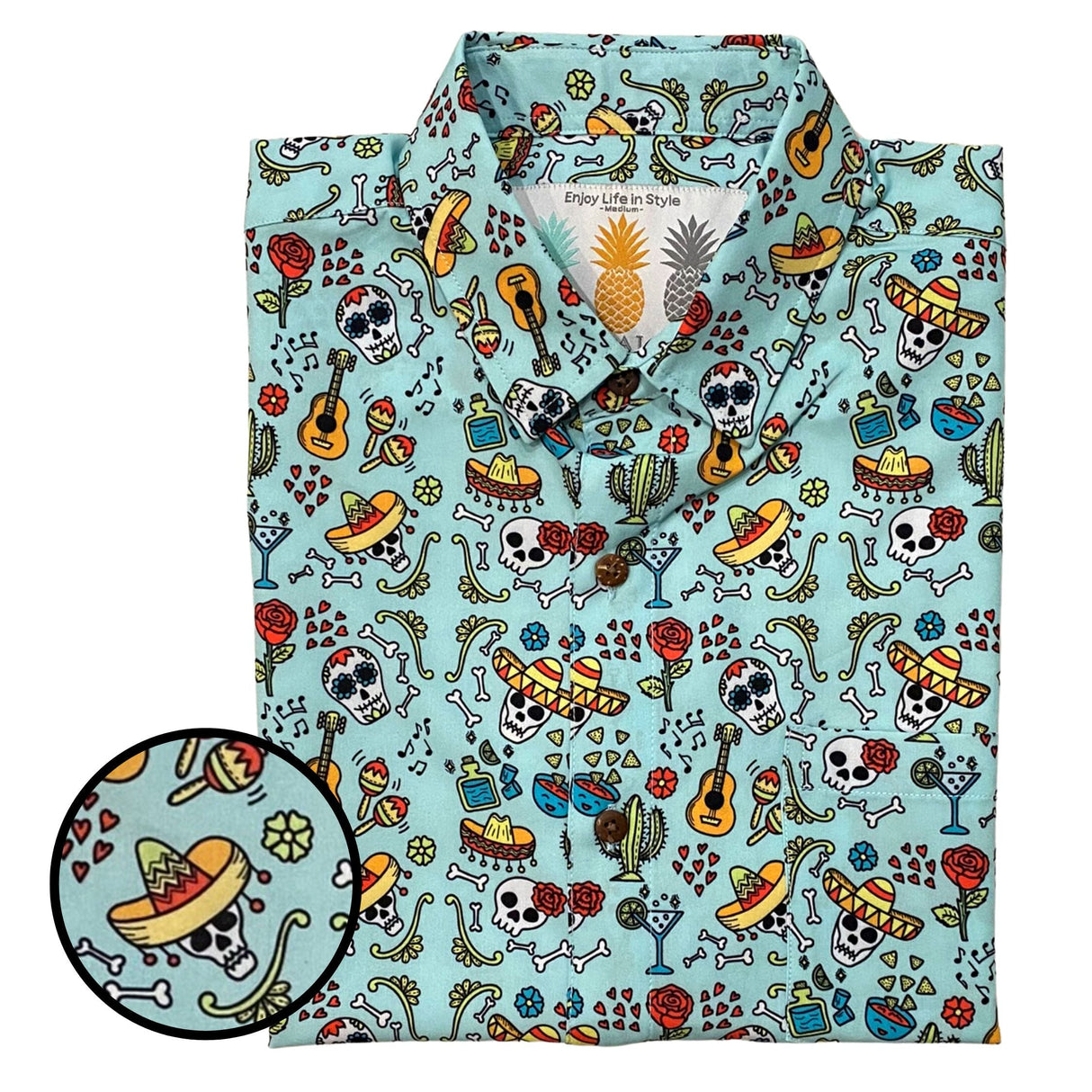 Super Stretch - Mexican Fiesta Hawaiian Shirt from Tropical Bros