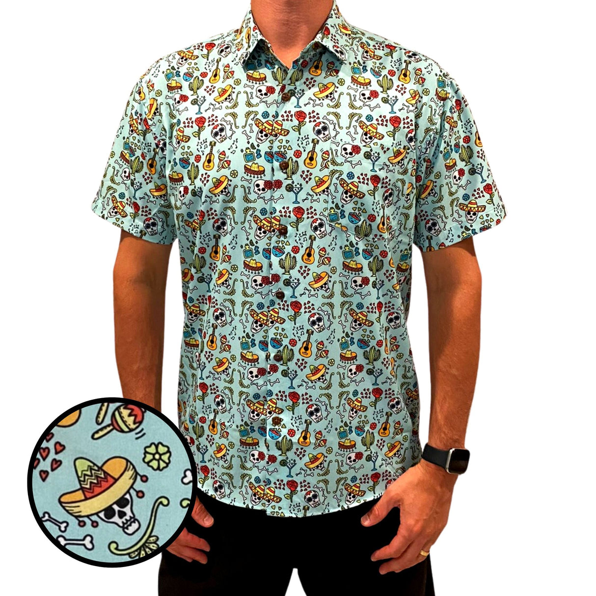 Super Stretch - Mexican Fiesta Hawaiian Shirt from Tropical Bros