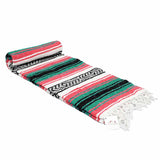 Coral & Sea Green Falsa Yoga Blanket From West Path