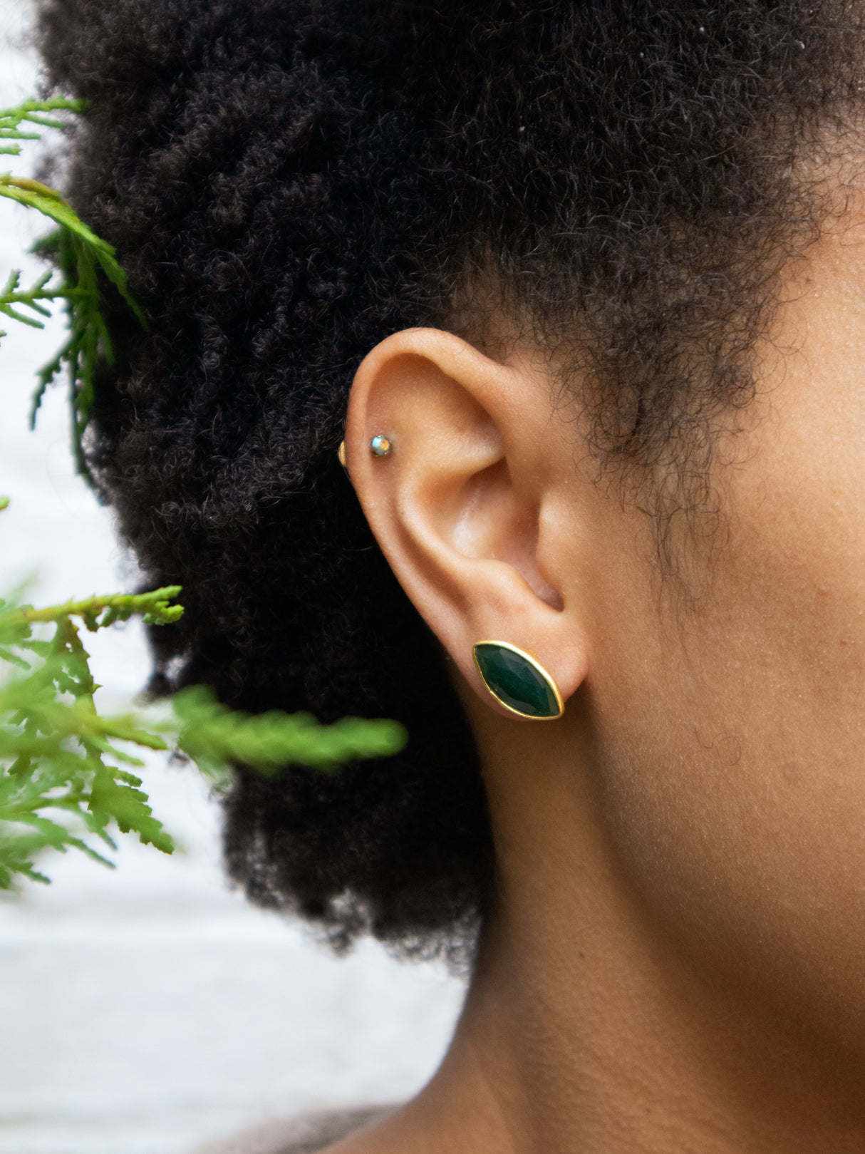 Mila Leaf Earrings - Gold from Ash & Rose