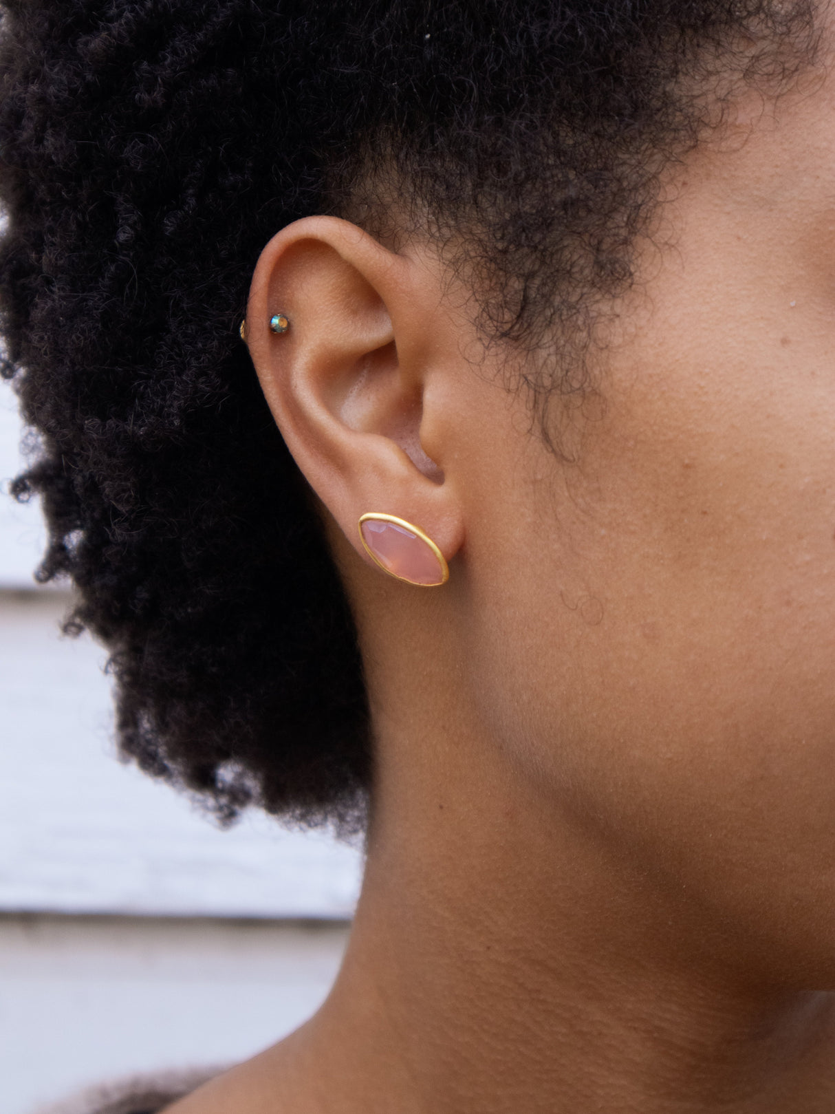 Mila Leaf Earrings - Gold from Ash & Rose