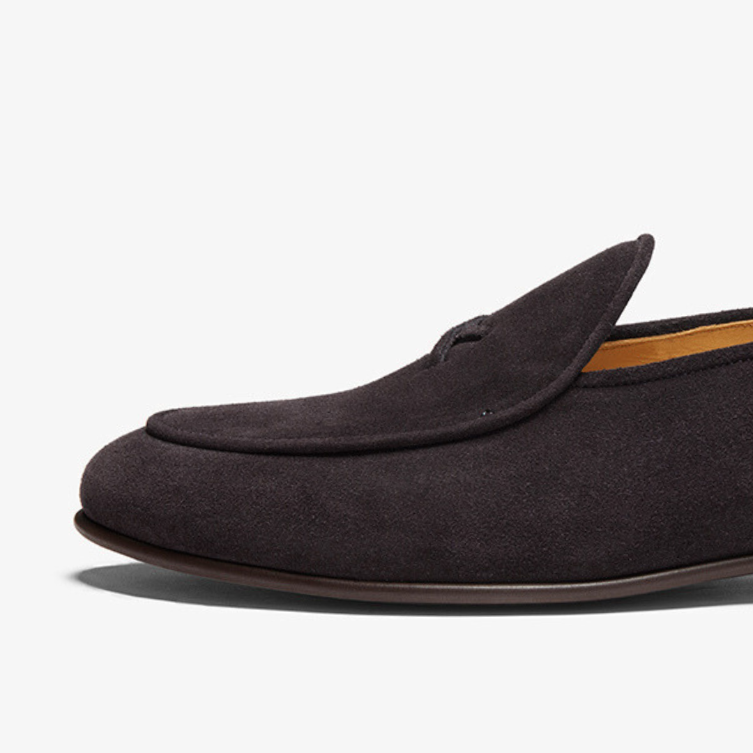 Men's Black Suede Milano Loafer from Del Toro Shoes