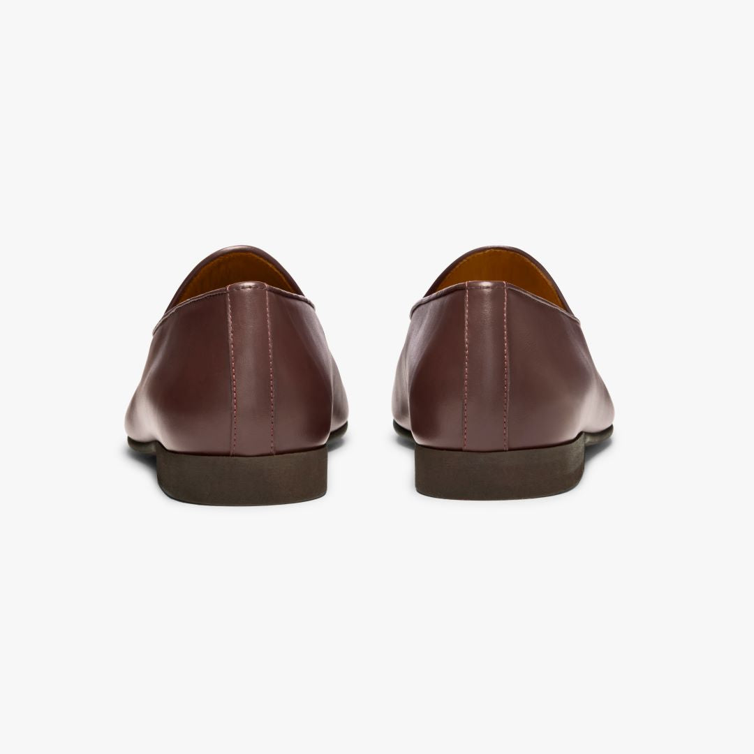 Women's Brown Leather Milano Loafer From Del Toro Shoes
