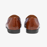 Men's Cognac Full Croc Milano Loafer From Del Toro Shoes