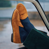 Men's Cognac Suede Milano Loafer From Del Toro Shoes