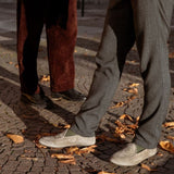 Men's Olive Grey Suede Milano Loafer From Del Toro Shoes
