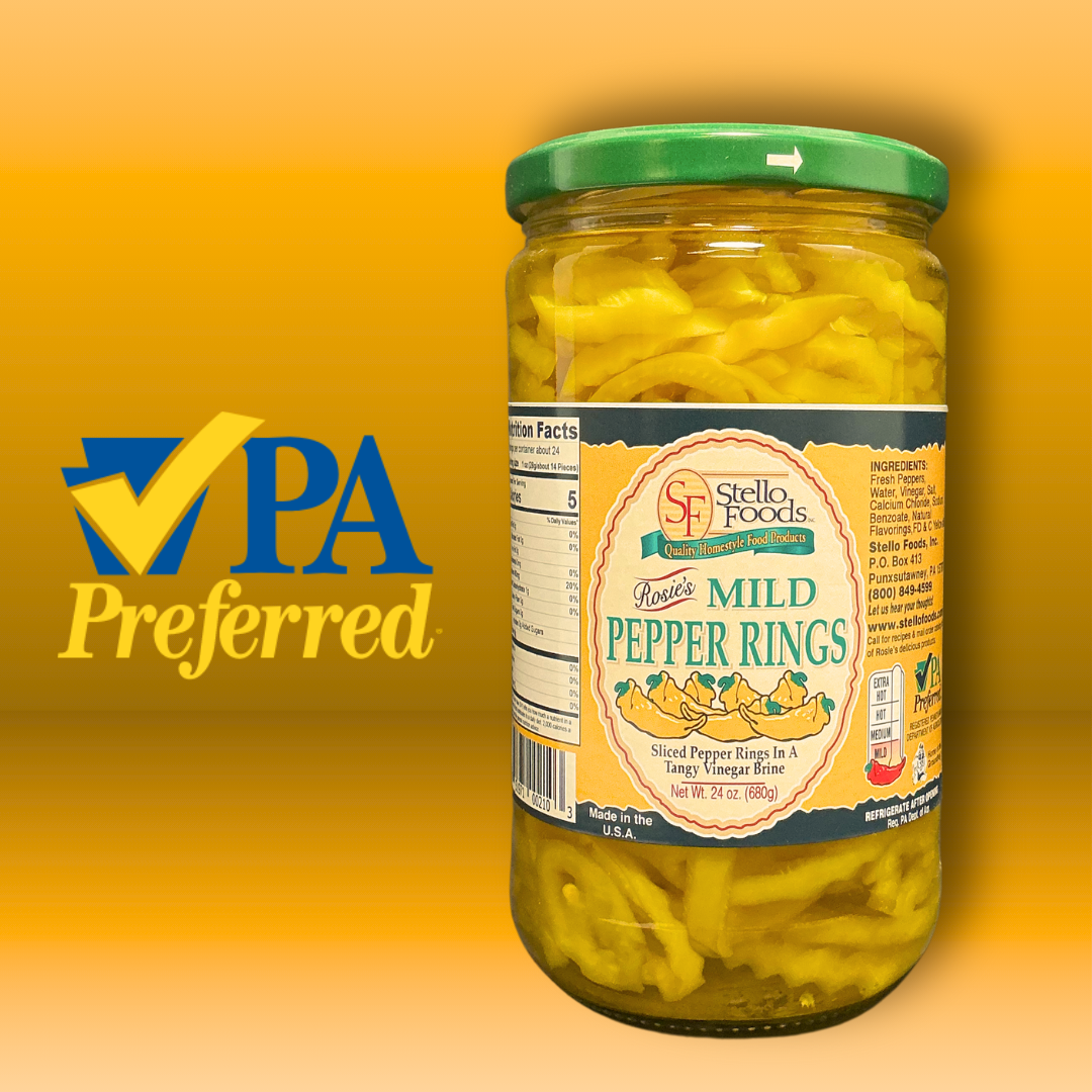 Stello Foods - Rosie's Mild Pepper Rings 24 oz from Stello Foods