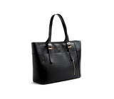Miley - Black Vegan Leather Laptop Bag from Gunas New York