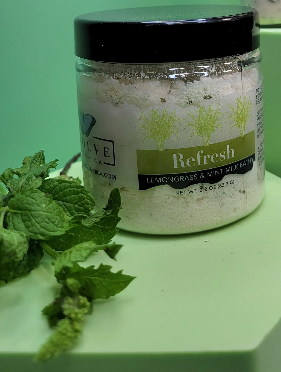 Milk Bath - Refresh (Lemongrass & Mint) Mini from Evolve Botanica
