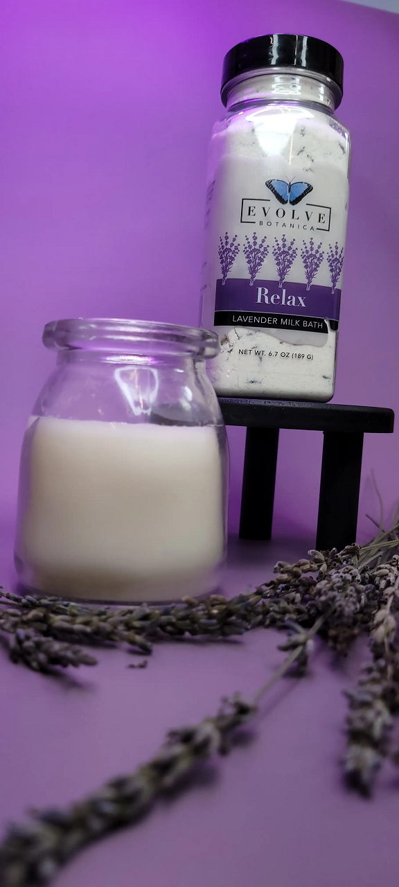 Milk Bath - Relax (Lavender) from Evolve Botanica