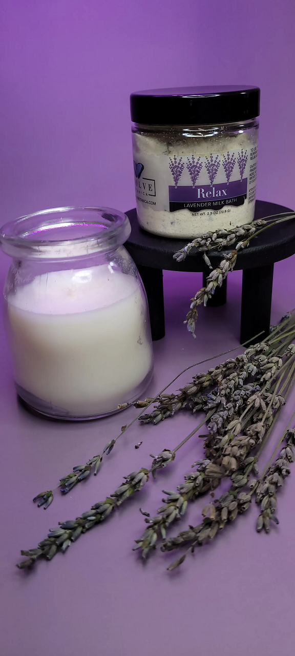 Milk Bath - Relax (Lavender) Mini from Evolve Botanica