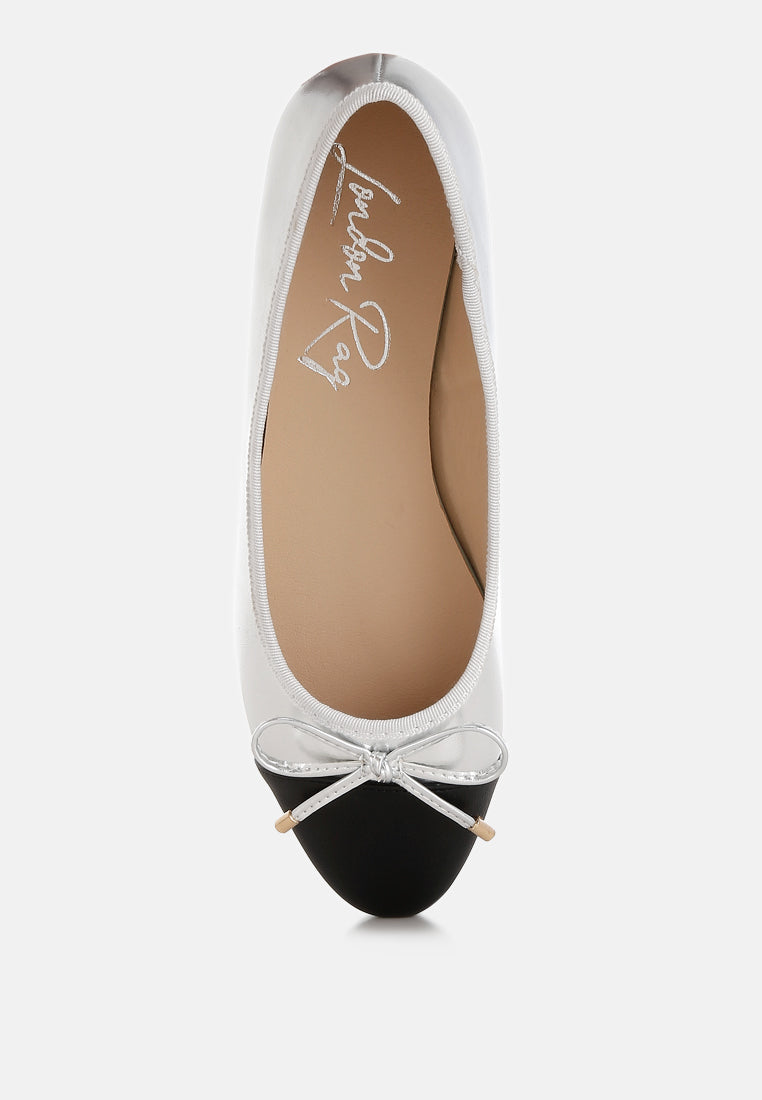 Minato Two Tone Ballet Flats from London Rag International