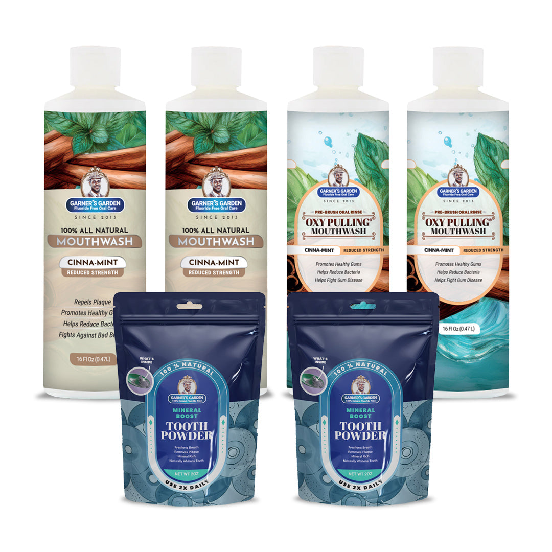 2 Pack Oral Care Package | Trio | H2O2 | Fluoride Free from Garner's Garden