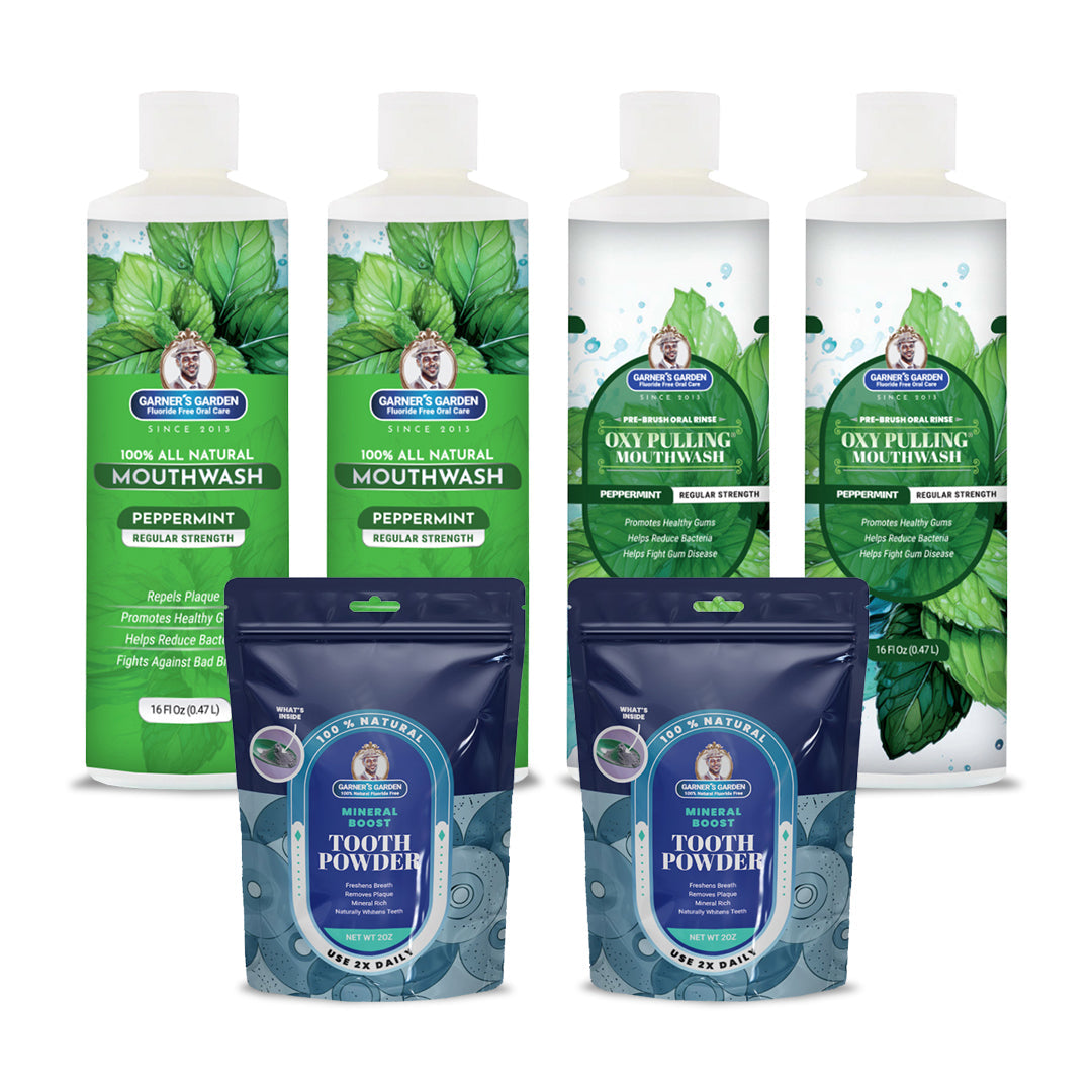 2 Pack Oral Care Package | Trio | H2O2 | Fluoride Free from Garner's Garden