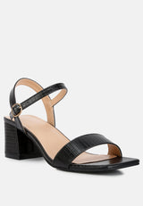 Keeyana Block Heel Sandals from London Rag International