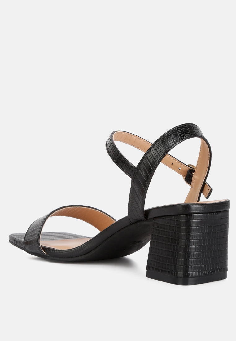 Keeyana Block Heel Sandals from London Rag International