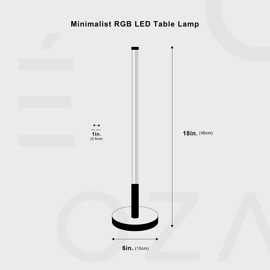 Minimalist RGB LED Table Lamp From Ozarké