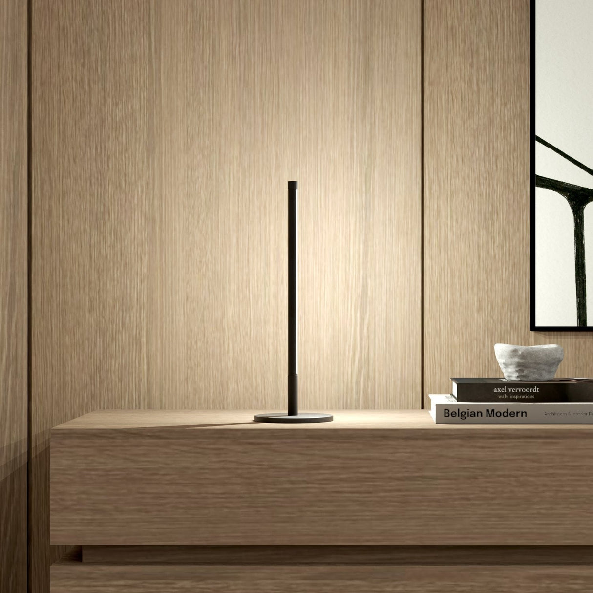 Minimalist RGB LED Table Lamp From Ozarké
