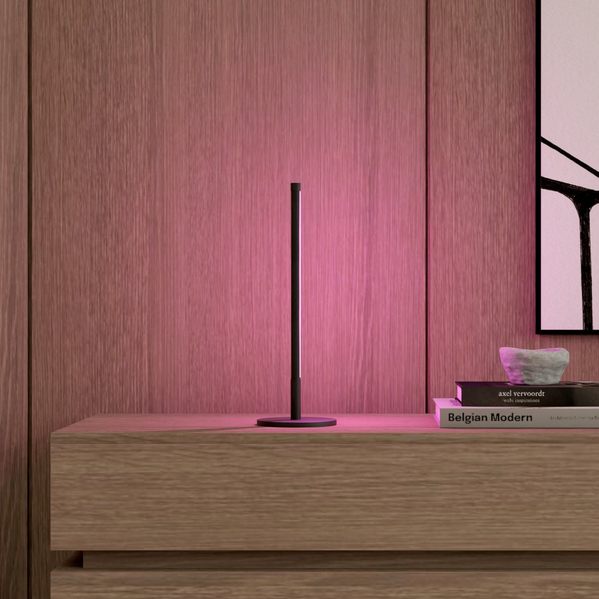 Minimalist RGB LED Table Lamp From Ozarké