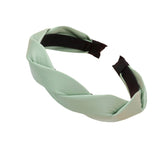 Braided Solid Faux Leather Headband from Madeline Love