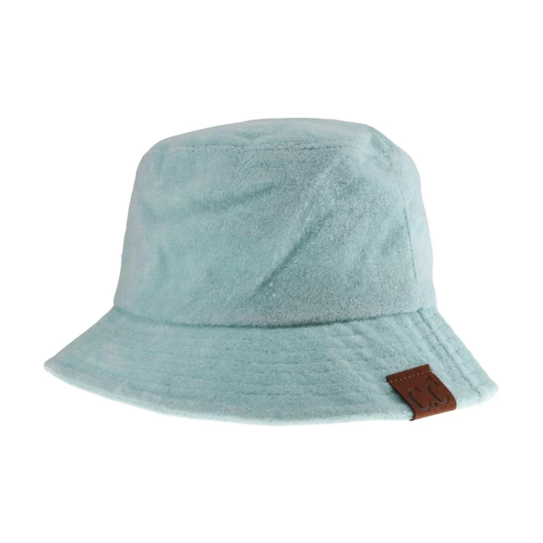 C.C TERRY CLOTH BUCKET HAT from Madeline Love