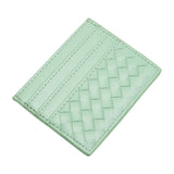 Faux Leather Basket Weave Card Holder Wallet  from Madeline Love