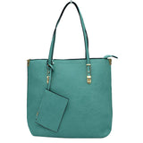 Soft Faux Leather Tote Handbag With Wallet  from Madeline Love