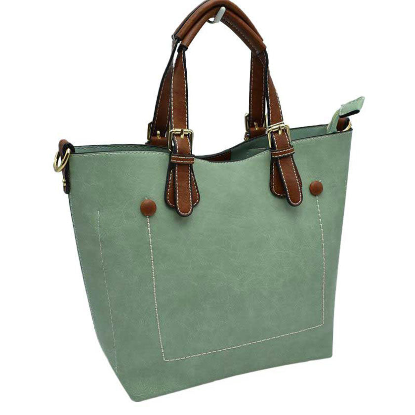 Vegan Leather Tote Shoulder Handbags For Women from Madeline Love