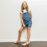 Miss Cambelle Crystal Bow Sandal in Silver - Kids from Yosi Samra