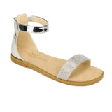 Miss Cambelle Sandal in Silver Crystal - Kids from Yosi Samra