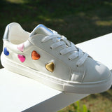 Miss Gaia Hearts Sneaker in Multicolor - Kids from Yosi Samra