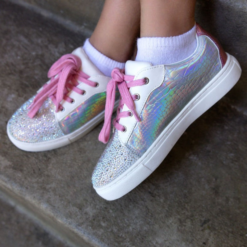 Miss Harper Sneaker in Iridescent - Kids from Yosi Samra