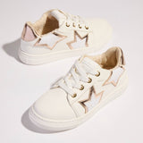 Miss Harper Sneaker in Rose Gold Glitter - Kids from Yosi Samra