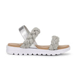 Miss Bradie Glam Sandal in Silver - Kids From Yosi Samra