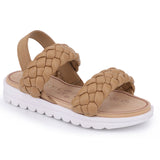 Miss Bradie Slingback Sandal in Tan - Kids From Yosi Samra
