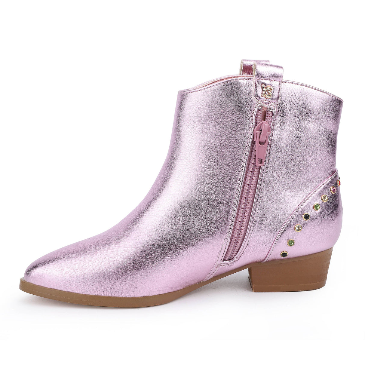Miss Dallas Gem Western Boot in Pink - Kids from Yosi Samra