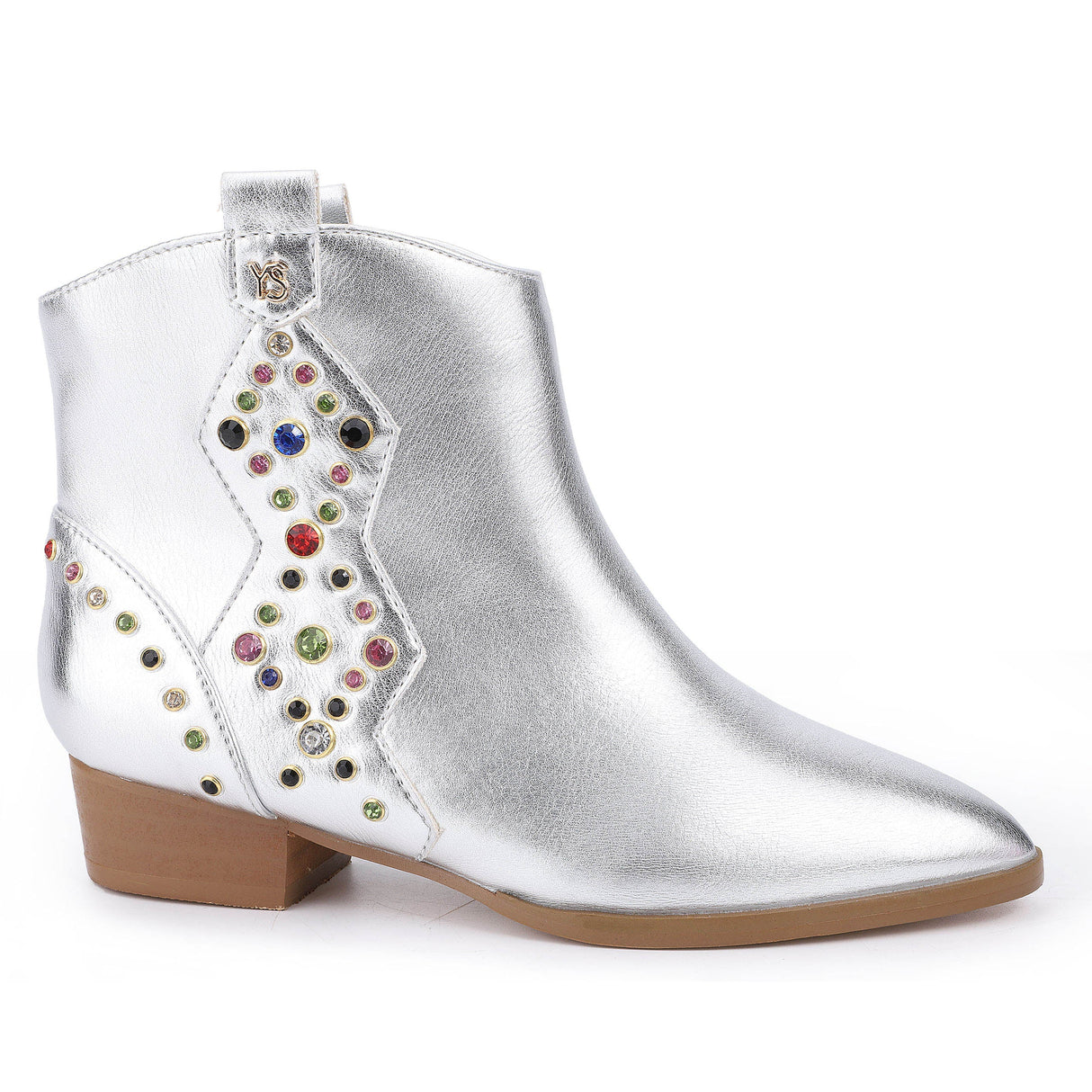 Miss Dallas Gem Western Boot in Silver - Kids from Yosi Samra