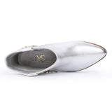 Miss Dallas Gem Western Boot in Silver - Kids from Yosi Samra