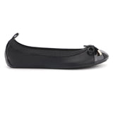 Miss Samantha Ballet Flat in Black - Kids from Yosi Samra